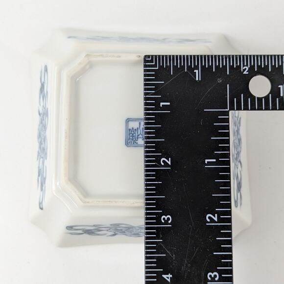 Fitz & Floyd Sea Dragon Bowls Lot 4 Chinoiserie Blue White Vtg 70s Fruit Sauce - Picture 9 of 9